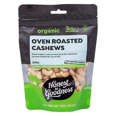 Honest To Goodness Organic Cashews 200g